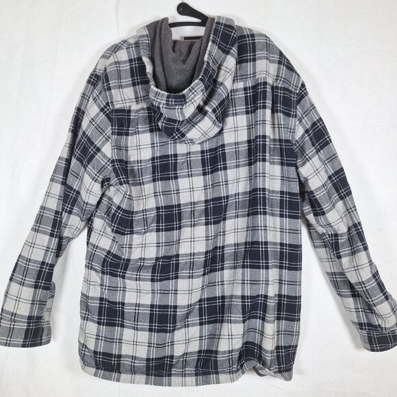 LL Bean Plaid button down light jacket size large regular - Picture 2 of 5
